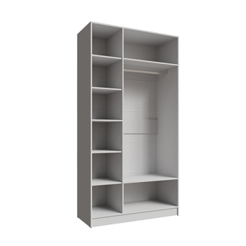 Шкаф Мадрид 1200 мм без зеркала белый (Текс) в Ирбите - irbit.mebel-e96.ru