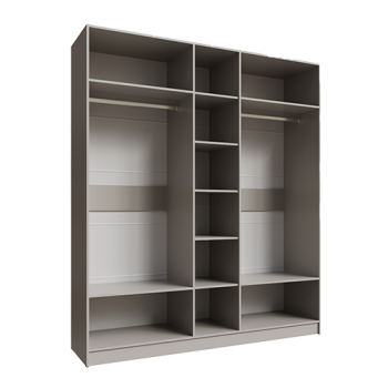 Шкаф Мадрид 2000 мм без зеркала, кашемир (Текс) в Ирбите - irbit.mebel-e96.ru