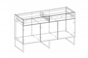 Комодино Марсель белый (Кураж) в Ирбите - irbit.mebel-e96.ru