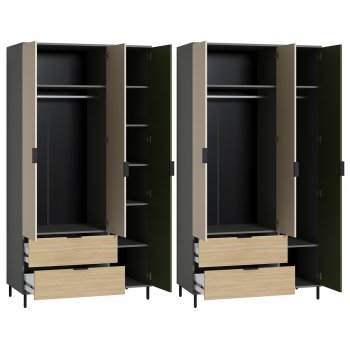Шкаф 1200 мм Марвэл 16.317.03 зеленый (Моби) в Ирбите - irbit.mebel-e96.ru