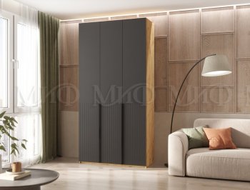 Шкаф 1200 мм Марвэл крафт/графит (Миф) в Ирбите - irbit.mebel-e96.ru