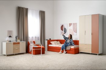 Набор детской мебели Марвэл модульный, бел. (Моби) в Ирбите - irbit.mebel-e96.ru