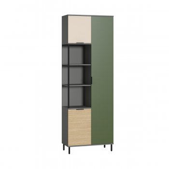 Шкаф комбинированный Марвэл 13.22 сер (Моби) в Ирбите - irbit.mebel-e96.ru