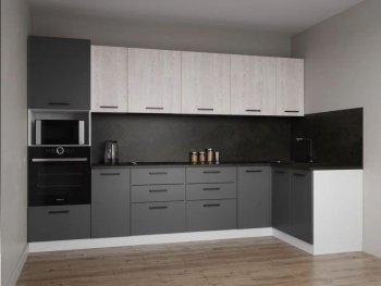 Угловой кухонный гарнитур Меренга 3200*1400 мм, МДФ Sanvut в Ирбите - irbit.mebel-e96.ru