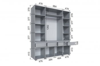 Шкаф 2000 мм Мерида серый камень/графит (Микон) в Ирбите - irbit.mebel-e96.ru