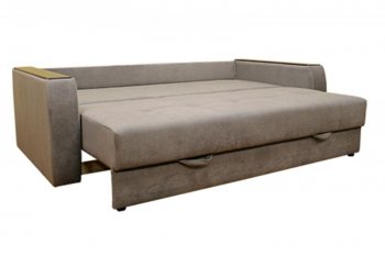 Диван Милан 3, НПБ, ткань Монако 06 (серый) (Хит Диван) в Ирбите - irbit.mebel-e96.ru