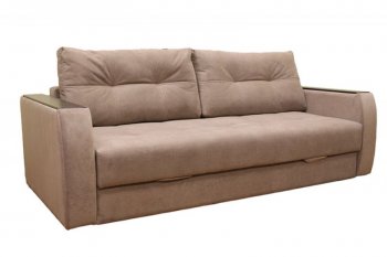 Диван Милан 3, НПБ, ткань Монако 02 (какао) (Хит Диван) в Ирбите - irbit.mebel-e96.ru