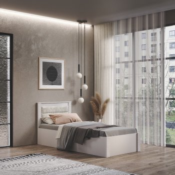 Кровать Монако КР-17 кашемир (БТС) в Ирбите - irbit.mebel-e96.ru | фото