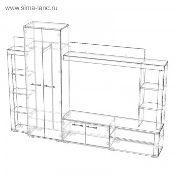 Стенка Монако (Лин) в Ирбите - irbit.mebel-e96.ru