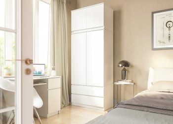Шкаф 900 мм с антресолью Мори 900.2 (ДСВ) в Ирбите - irbit.mebel-e96.ru