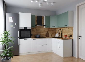 Угловой кухонный гарнитур Муссон 2400*1600 мм Sanvut в Ирбите - irbit.mebel-e96.ru