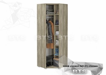 Угловой шкаф Наоми ШК-21 графит (БТС) в Ирбите - irbit.mebel-e96.ru