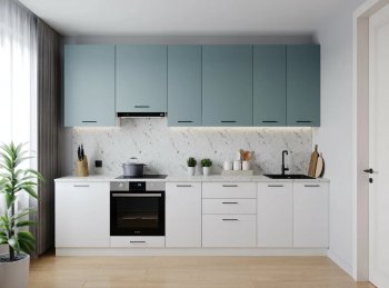 Кухонный гарнитур высокий Ниагара 3000 мм ЛДСП/МДФ (Санвут) в Ирбите - irbit.mebel-e96.ru