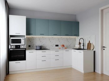 Угловой кухонный гарнитур Ниагара 3200*1400 мм МДФ/ЛДСП Sanvut в Ирбите - irbit.mebel-e96.ru