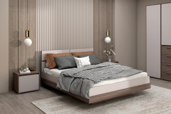 Спальный гарнитур Ника, модульный (Зарон) в Ирбите - irbit.mebel-e96.ru
