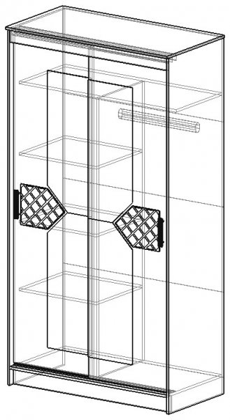 Шкаф-купе Николь-2 1170 мм (ЭРА) в Ирбите - irbit.mebel-e96.ru