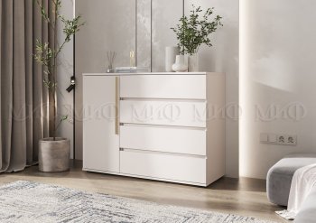 Комод 1 дверь 4 ящика (1200) Норд, кашемир (Миф) в Ирбите - irbit.mebel-e96.ru