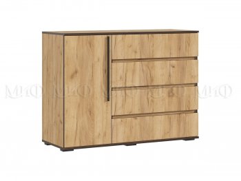 Комод 1 дверь 4 ящика (1200) Норд, дуб крафт (Миф) в Ирбите - irbit.mebel-e96.ru