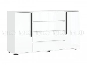 Комод 2 двери 4 ящика (1600) Норд, белый (Миф) в Ирбите - irbit.mebel-e96.ru