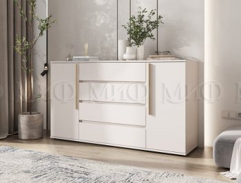 Комод 2 двери 4 ящика (1600) Норд, кашемир (Миф) в Ирбите - irbit.mebel-e96.ru