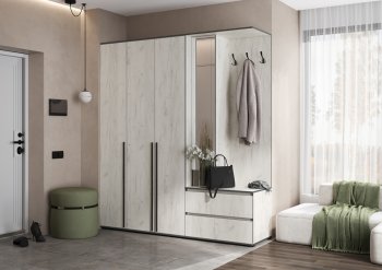 Прихожая Норд+Шкаф 1200, крафт белый (Миф) в Ирбите - irbit.mebel-e96.ru