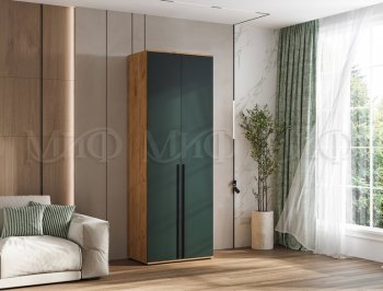 Шкаф 800 мм 2-х ств. Норд крафт/изумруд (Миф) в Ирбите - irbit.mebel-e96.ru