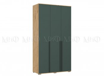 Шкаф 1200 мм 3-х ств. Норд дуб крафт/изумруд (Миф) в Ирбите - irbit.mebel-e96.ru