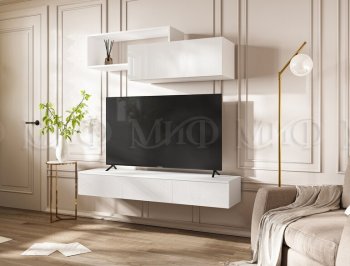 Стенка Норд-2 белый глянец (Миф) в Ирбите - irbit.mebel-e96.ru