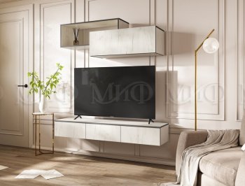 Стенка Норд-2 дуб крафт белый (Миф) в Ирбите - irbit.mebel-e96.ru