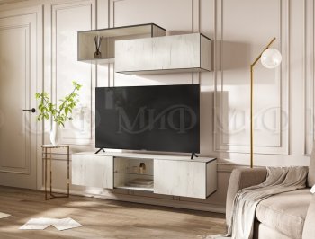 Стенка Норд-1 дуб крафт белый (Миф) в Ирбите - irbit.mebel-e96.ru