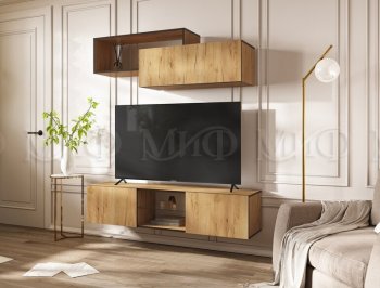 Стенка Норд-1 дуб крафт (Миф) в Ирбите - irbit.mebel-e96.ru
