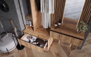 Шкаф 800+Тумба с зеркалом Норд (Миф) в Ирбите - irbit.mebel-e96.ru