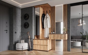 Прихожая+Тумба с зеркалом Норд (Миф) в Ирбите - irbit.mebel-e96.ru