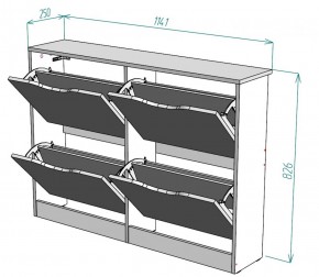 Обувница W12 (Белый) в Ирбите - irbit.mebel-e96.ru