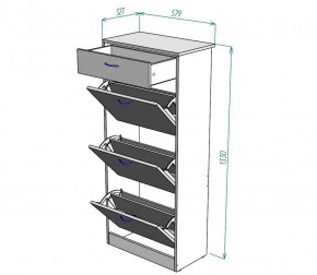 Обувница W23 (ДМ) в Ирбите - irbit.mebel-e96.ru