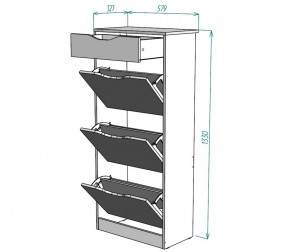 Обувница W24 (ДМ) в Ирбите - irbit.mebel-e96.ru