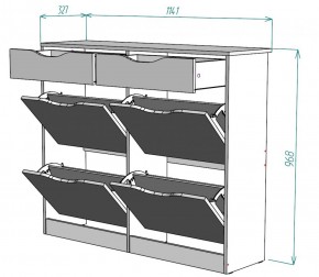 Обувница W26 (ДВ) в Ирбите - irbit.mebel-e96.ru