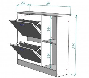 Обувница W29 (ДВ) в Ирбите - irbit.mebel-e96.ru