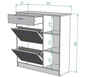 Обувница W33 (ДМ) в Ирбите - irbit.mebel-e96.ru