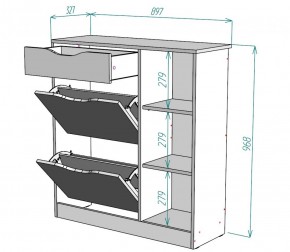 Обувница W34 (Белый) в Ирбите - irbit.mebel-e96.ru