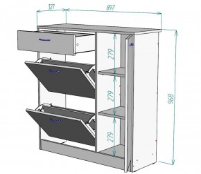 Обувница W35 (ДМ) в Ирбите - irbit.mebel-e96.ru