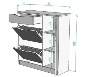 Обувница W36 (ДМ) в Ирбите - irbit.mebel-e96.ru