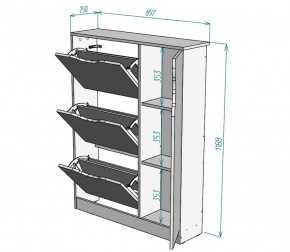 Обувница W40 (Белый) в Ирбите - irbit.mebel-e96.ru