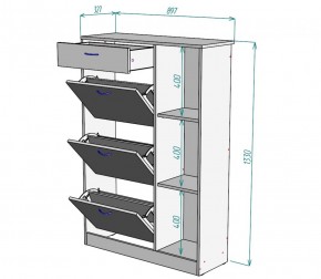 Обувница W41 (Белый) в Ирбите - irbit.mebel-e96.ru