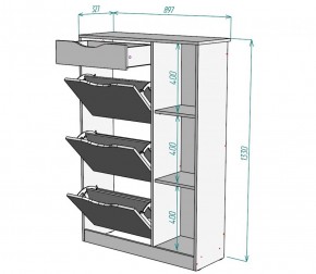 Обувница W42 (Белый) в Ирбите - irbit.mebel-e96.ru