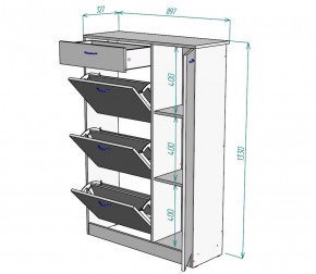 Обувница W43 (Белый) в Ирбите - irbit.mebel-e96.ru