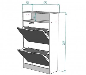 Обувница W6 (ДМ) в Ирбите - irbit.mebel-e96.ru