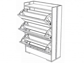 Обувница Ямайка ЯПТ-1 Ясень шимо (Текс) в Ирбите - irbit.mebel-e96.ru