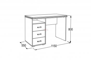 Письменный стол Ольга-13 в Ирбите - irbit.mebel-e96.ru