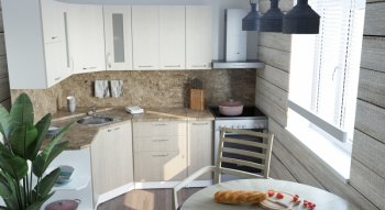 Кухонный гарнитур Ольга оптима 3 1500х1800 мм (Герда) в Ирбите - irbit.mebel-e96.ru